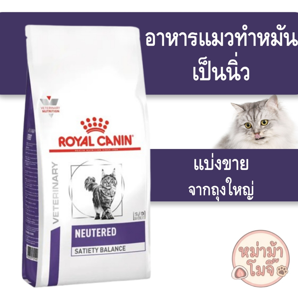 ⚡️ส่งด่วนทุกวัน⚡️[[แบ่งขาย]] Royal Canin neutered satiety balance อาหารแมวโต ทำหมัน ชนิดเม็ด