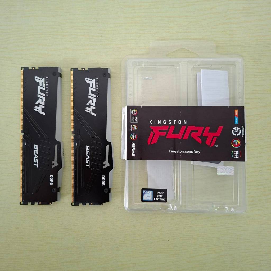 [สินค้ามือสอง] KINGSTON FURY BEAST RGB (BLACK) 32GB (16GBx2) DDR5 5600MHz