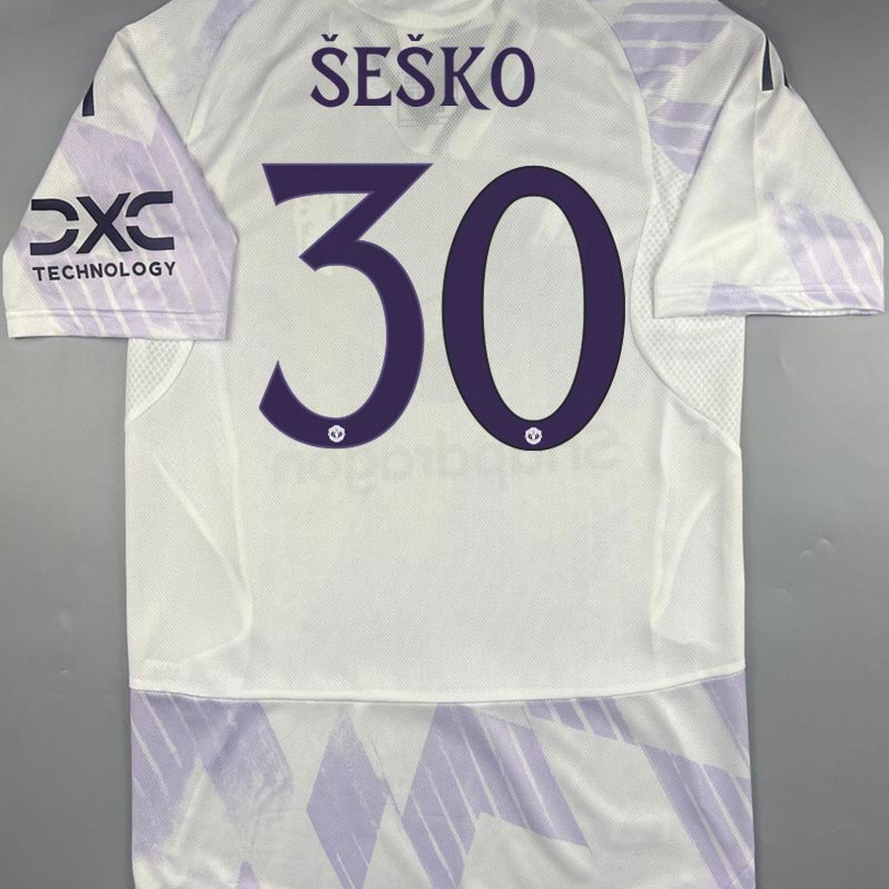 Sale เสื้อบอล เพลเย่อ 2025-26 แมนยู เยือน พร้อมเบอร์ชื่อ 30 SESKO Player Away Cecat
