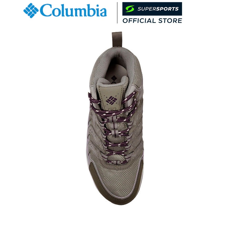COLUMBIA حذاء مشي جبلي نسائي Strata Trail Mid مقاوم للماء عريض — صورة 4