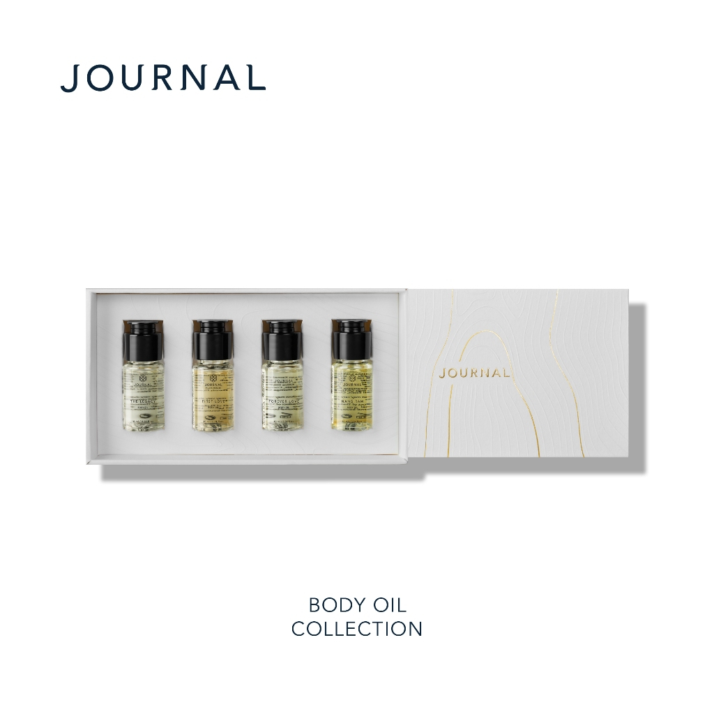 (New) Journal  Body  Oil  Collection รวมบอดี้ออยล์ 4 กลิ่น ขายดี ขนาด 10 ml.