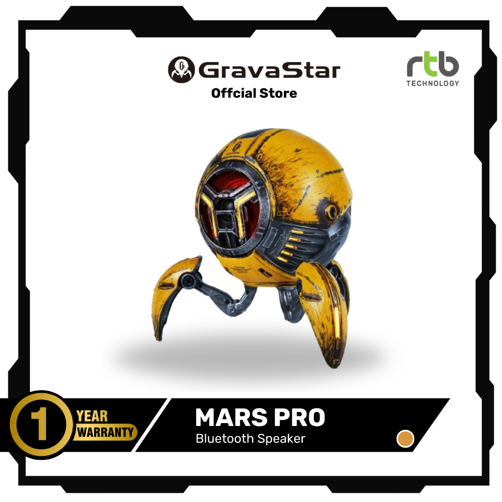 (ประกันศูนย์ไทย1ปี) GravaStar Mars Pro ลำโพงไร้สาย Sci-fi Bluetooth Speaker