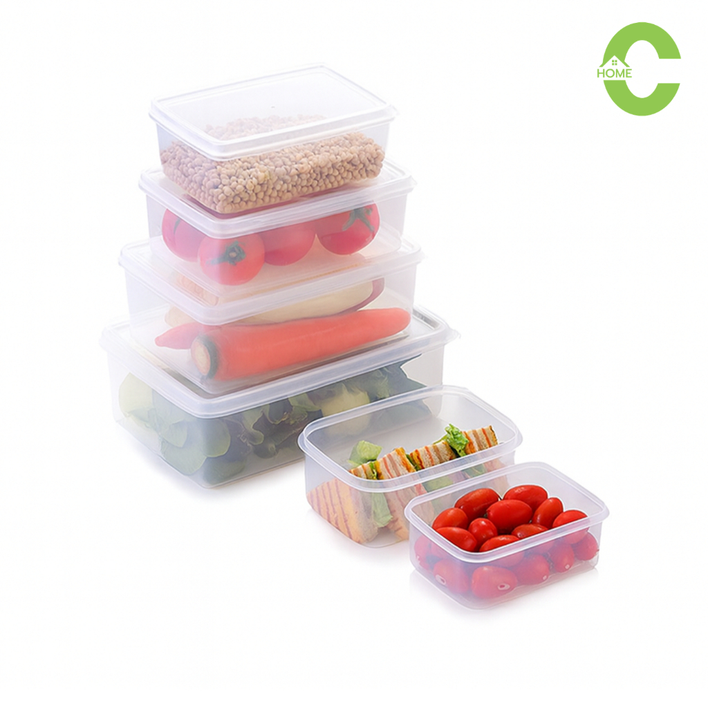 กล่องเก็บถนอมอาหาร กล่องใส่อาหาร กล่องมีฝาปิด Food box เข้าไมโครเวฟได้ 1250ml 2150ml ถนอมอาหารได้นาน Simple Kitchen