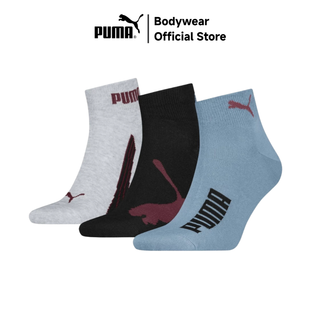 PUMA جوارب Quarter للجنسين (3 أزواج) — صورة 2