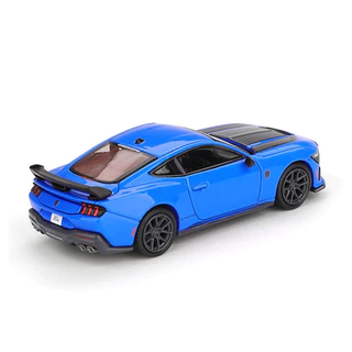 MGT01141-R - MINI GT 1/64 FORD MUSTANG DARK HORSE 2024 GRABBER BLUE RHD DIECAST SCALE MODEL CAR
