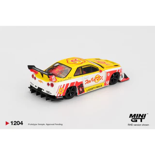 MINI GT | Nissan LB-ER34 Super Silhouette SKYLINE Suppaiman Okinawa GTR R34 1204