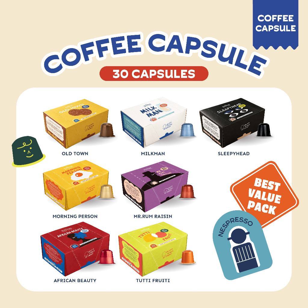 Coffee Capsule กาแฟแคปซูล ระบบ Nespresso | 30 แคปซูล | The Summer Coffee Company