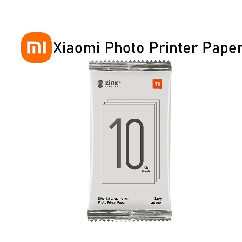Xiaomi พิมพ์กระดาษภาพถ่ายของเครื่องพิมพ์ภาพ Mi Portable Pocket Photo Printer Paper ภาพถ่าย AR