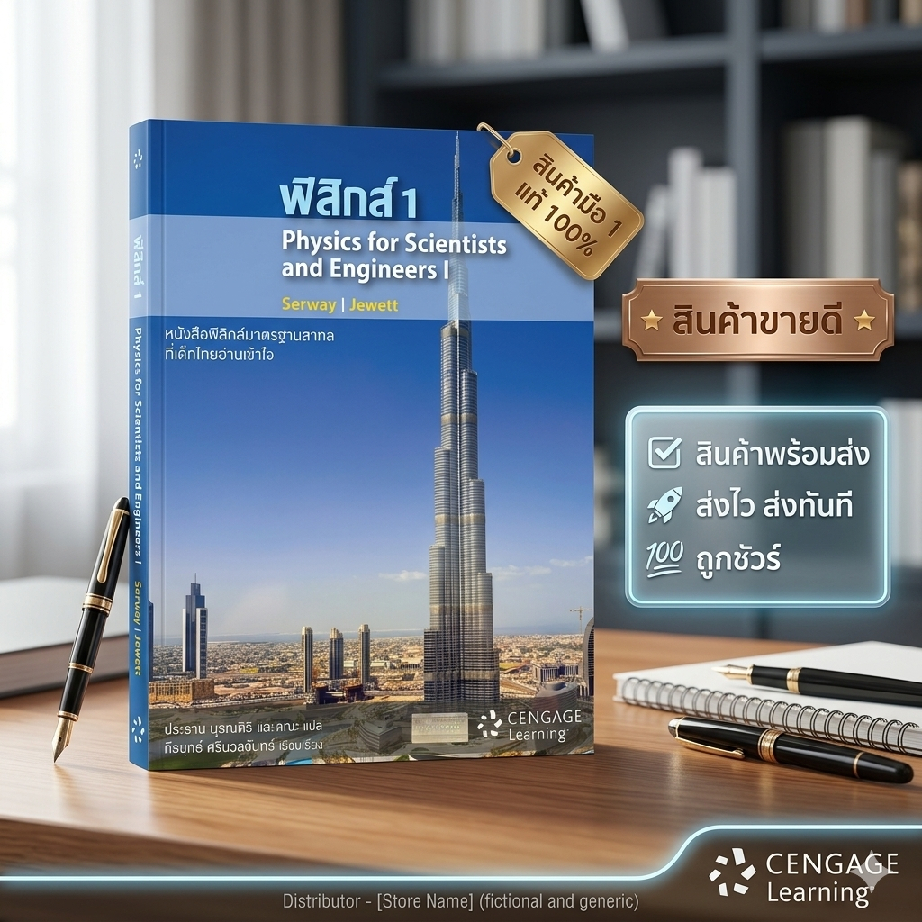 ฟิสิกส์ 1 (PHYSICS FOR SCIENTISTS AND ENGINEERS I) //RAYMOND A.SERWAY และคณะ :9786167662237