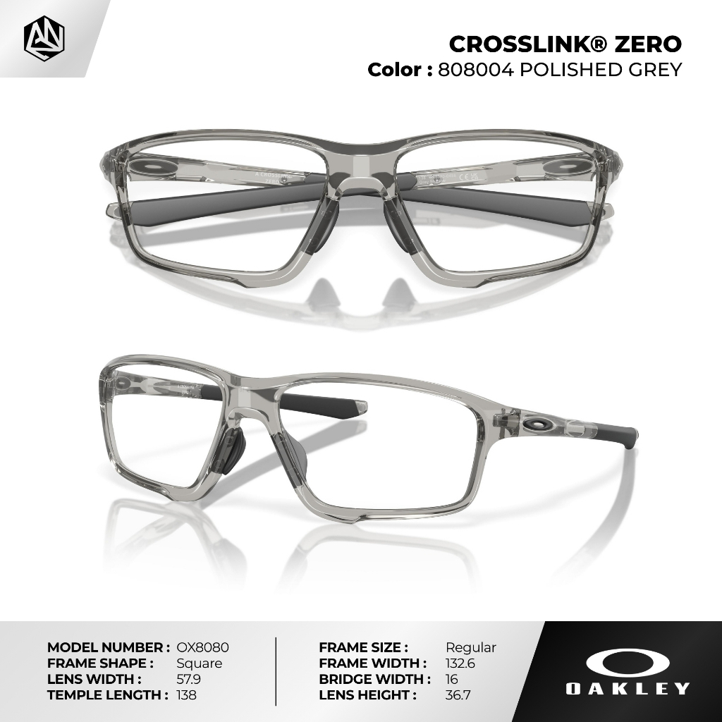 ANZ STUDIO إطار نظارة OAKLEY CROSSLINK ZERO ‏OX8080 خفيف جداً — صورة 5