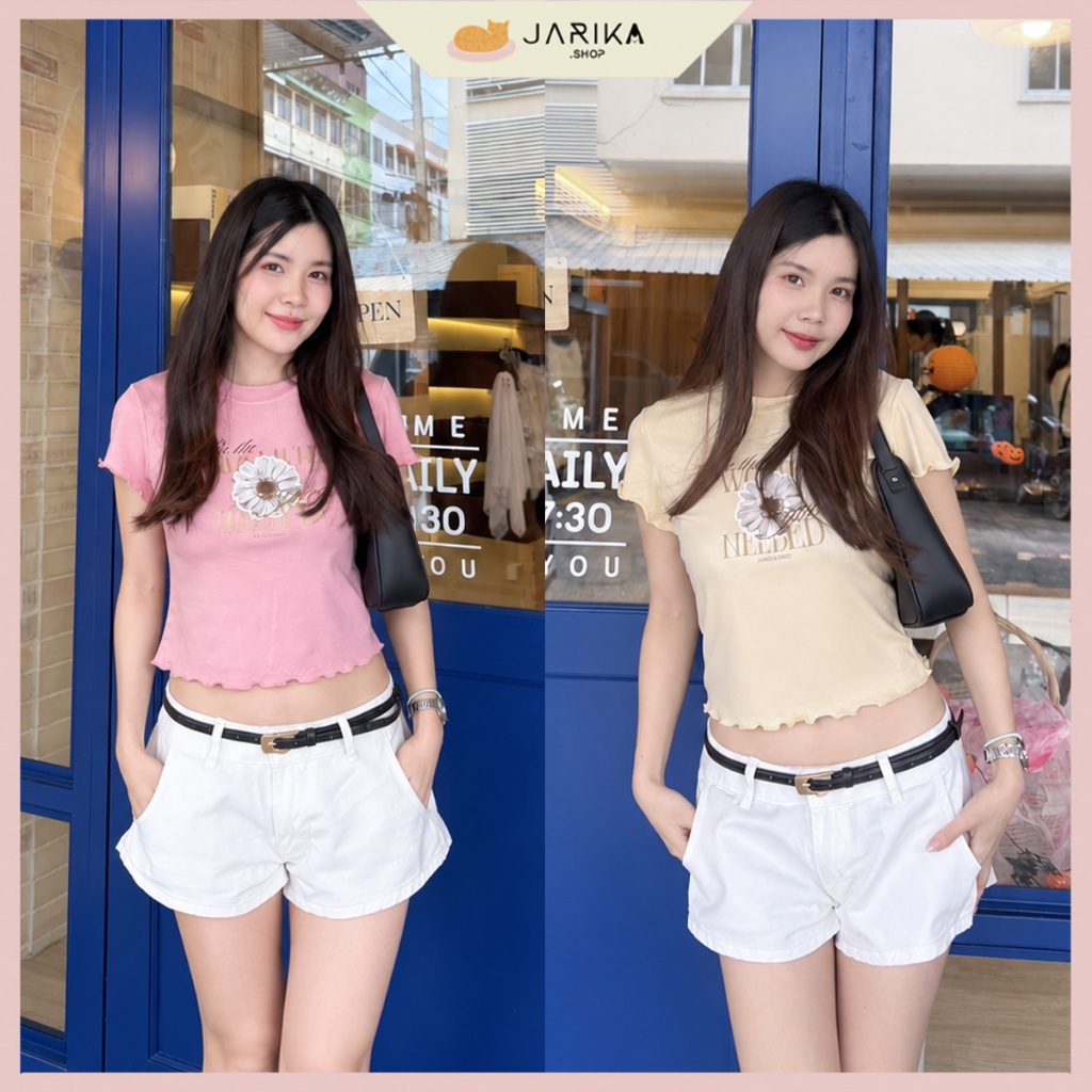 Jarika بلوزة بياقة دائرية Gabby — صورة 2