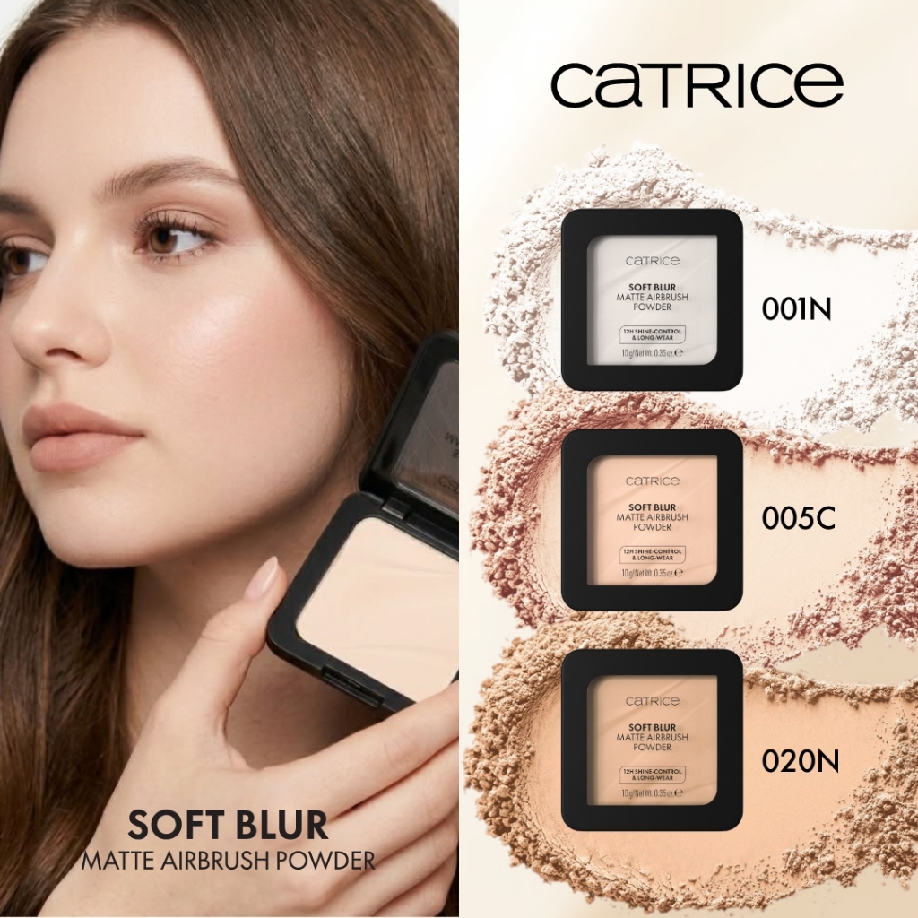 Catrice بودرة مضغوطة شفافة Soft Blur Matte Airbrush — صورة 3