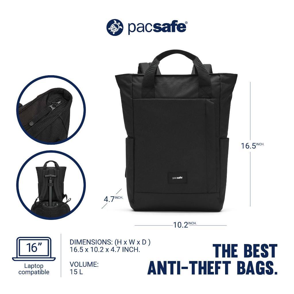 Pacsafe حقيبة توت وظهر GO مضادة للسرقة — صورة 4