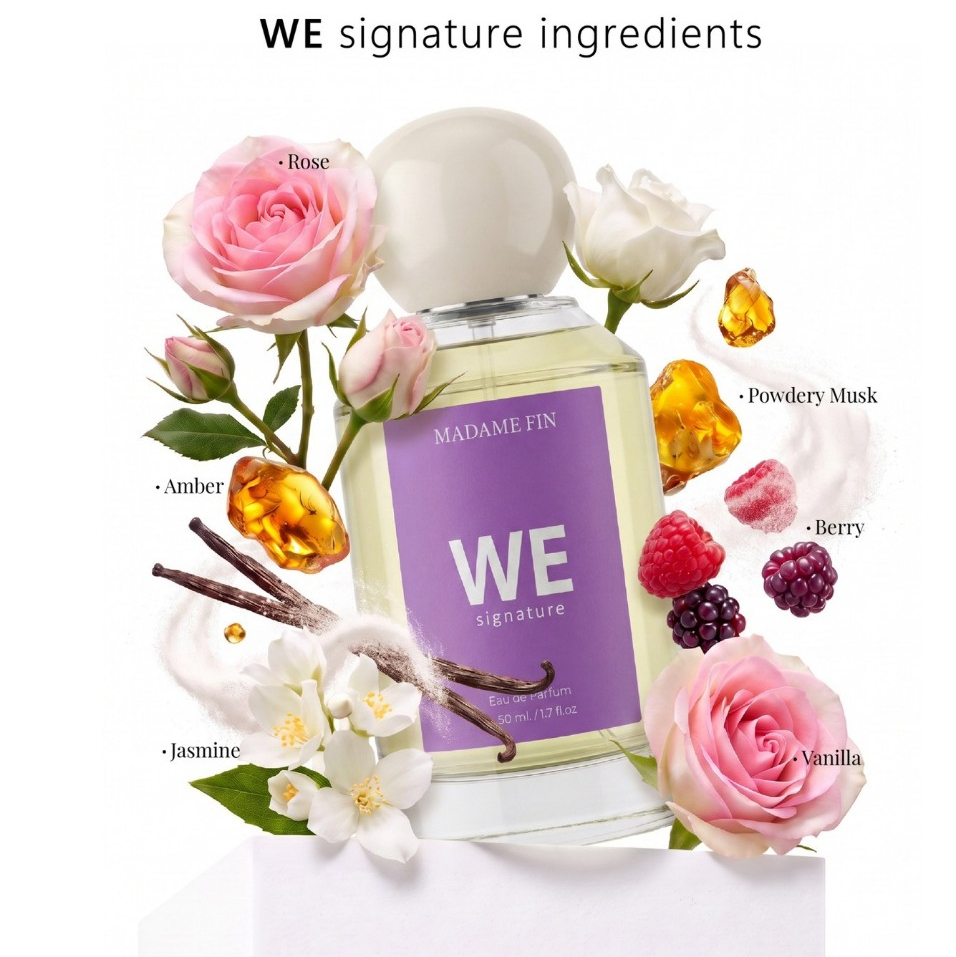 مدام فين عطر WE سيغنتشر 50 مل + لوشن 10 مل