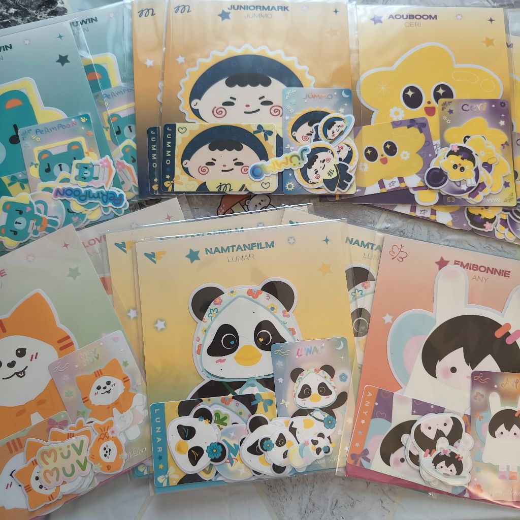 {📬พร้อมส่ง} GMMTV Sticker Set | Permpoon | Jummo | Ceri | MuvMuv | Lunar | Any