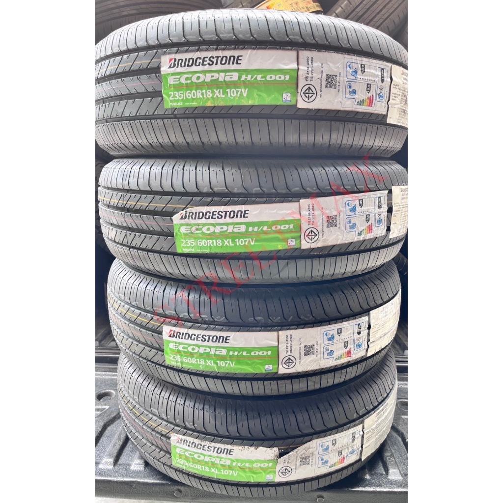BRIDGESTONE ยางรถยนต์ 235/60R18 รุ่น Ecopia HL001 ปี2024 |จำนวน 4 เส้น| ยางใหม่/ยางมิชลิน