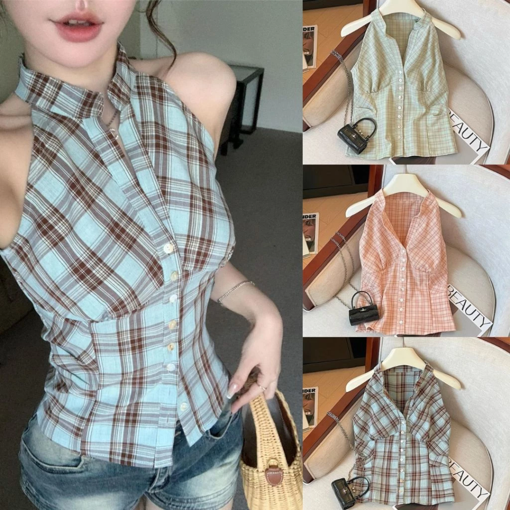[พร้อมส่งจากไทย] เสื้อแขนกุดผู้หญิงลายตาข่าย เสื้อลายตาข่าย เสื้อแขนกุดผู้หญิง
