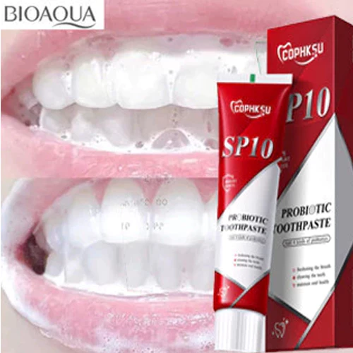 ยาสีฟันโปรไบโอติก ฟอกฟันขาวทันใจ ลดกลิ่นปาก ดูแลช่องปาก Whitening Toothpaste
