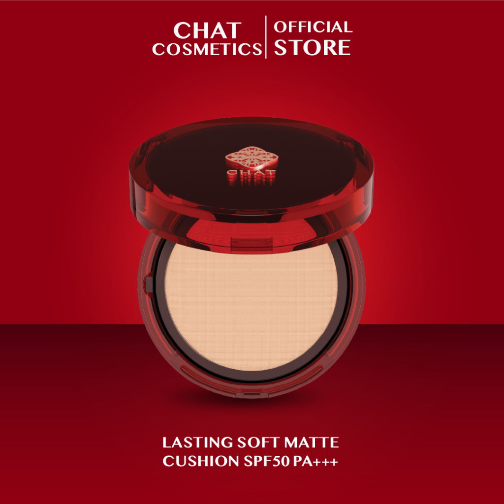 CHAT Lasting Soft Matte Cushion SPF50PA+++ 14g. คุชชั่น ซอฟท์ แมท ฉัตร
