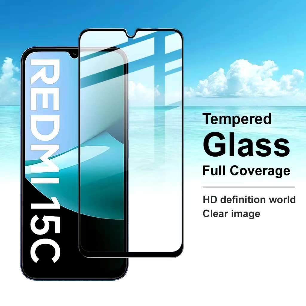 POCO C85/Redmi 15C/Redmi 15(พร้อมส่งในไทย)ฟิล์มกระจกเต็มจอXiaomi Redmi 15Cตรงรุ่น