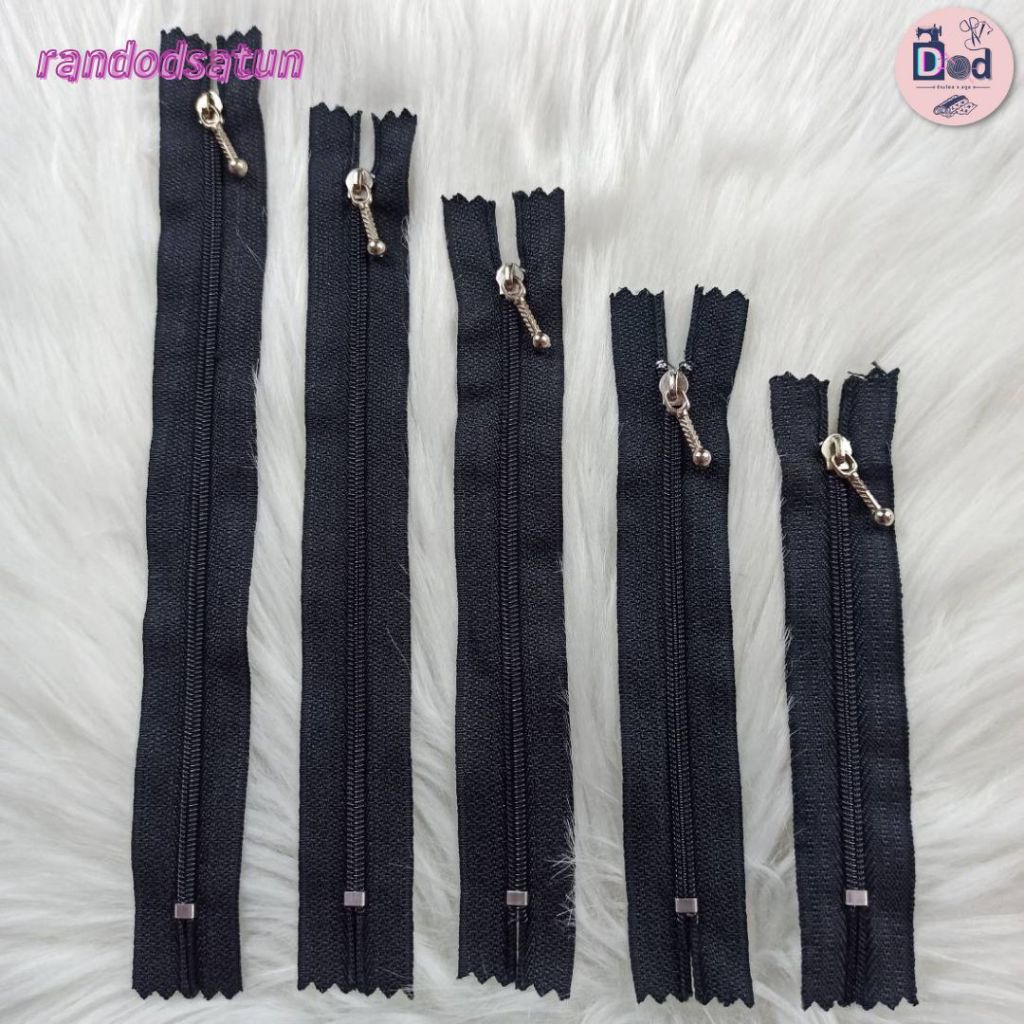 ซิบในลอนธรรมดา แบบหัวตุ้ม(ยกโหล)