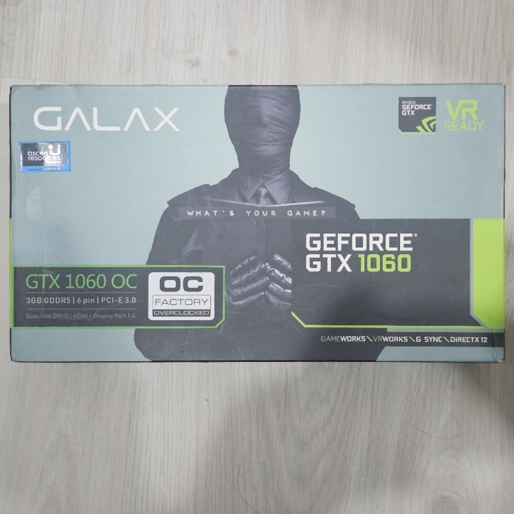 การ์ดจอ GALAX GTX 1060 3GB มือสอง ผ่อนผ่านบัตรได้