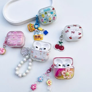 เคสหูฟัง J201 J206 ดอกไม้ใหญ่ เคสใสการ์ตูนนูน Airpods เคสหูฟังบลูทูธ เคสหูฟังไร้สาย Airpods3 Hoco EW 46