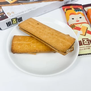 บิสกิตเกาหลี Orion Bichobi Snack 비쵸비 ขนมอบกรอบนำเข้า Biscuit CHOCO 125g ขนมเกาหลี