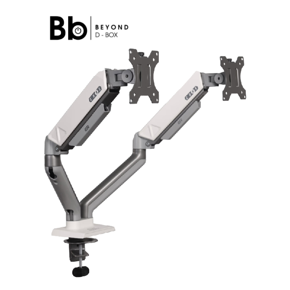 แขนจับจอมอนิเตอร์ ERGONOZ Core Twin Monitor Arm (EGN-CORE-D-G) Space Grey & White by BB Beyond D-Box