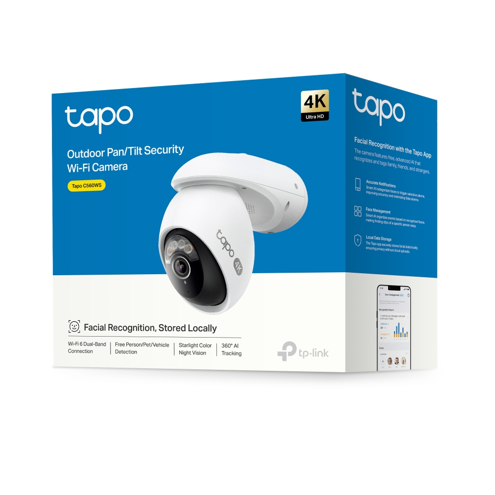 สินค้าใหม่ Tp-link Tapo C560WS 4K 8MP Outdoor Pan/Tilt Security Wi-Fi Camera