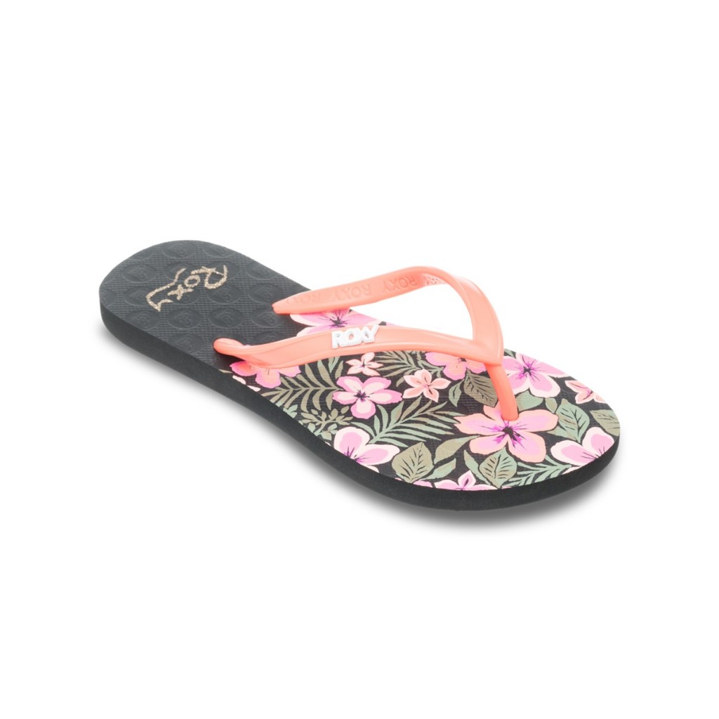 ROXY รองเท้าแตะเด็กผู้หญิง Girls 8-16 Rg Viva Stamp II Sandals 253 ARGL100283-BK6