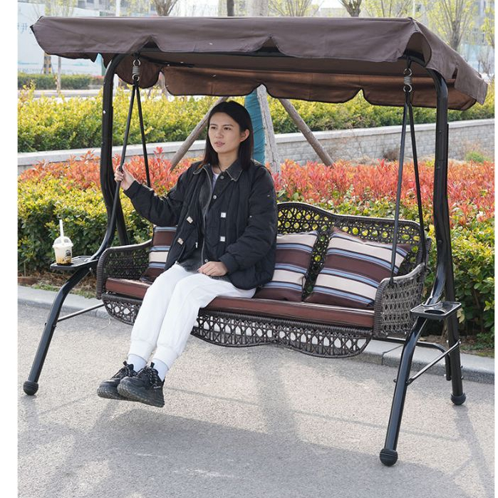 Beautiful design double hanging outdoor sofa chair for garden and balcony.