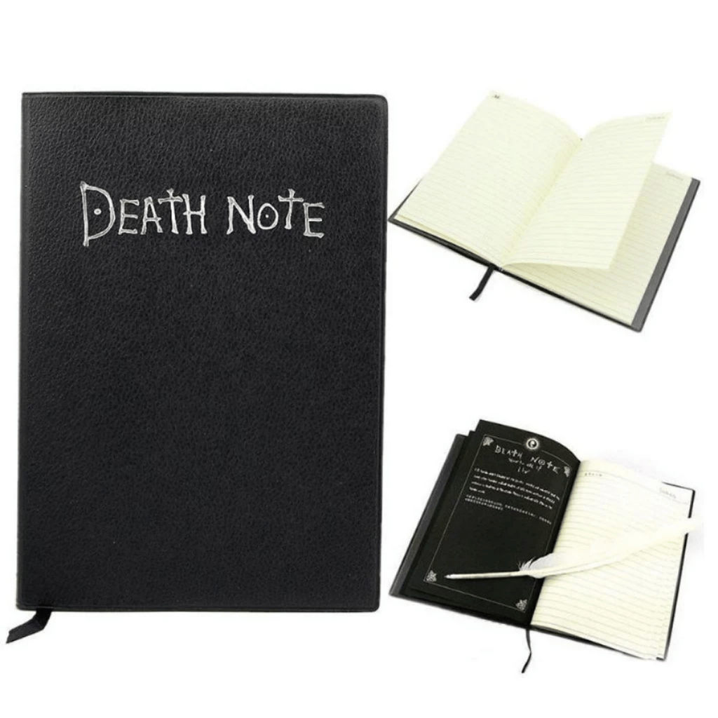 P085 สมุดโน้ต Death Note สมุดโน๊ต ลายอะนิเมะ สมุด+ปากกาขนนก ที่คั่นหนังสือ สมุดจดบันทึก ของขวัญ SP - รูปที่ 2
