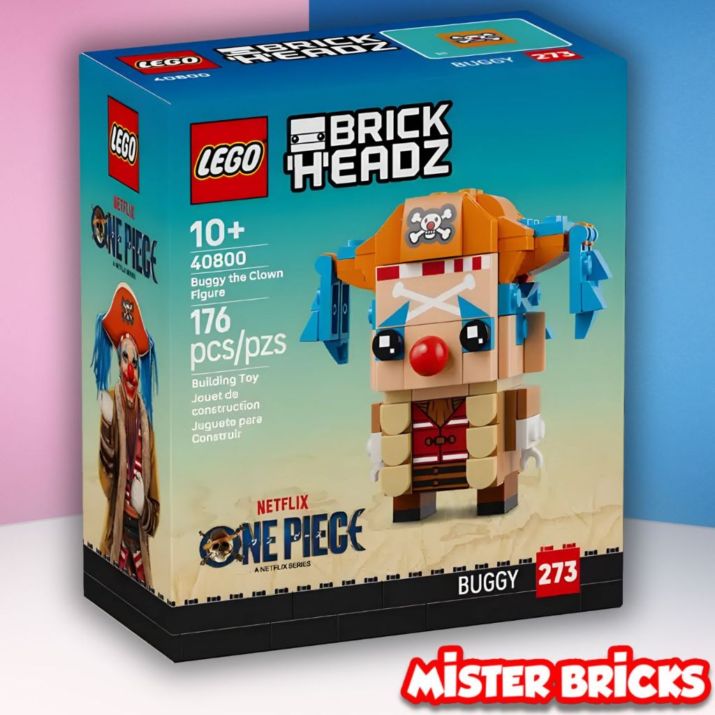 LEGO BrickHeadz 40800 บักกี้ตัวตลก ONE PIECE | Buggy the Clown ฟิกเกอร์ต่อโชว์สุดแสบ
