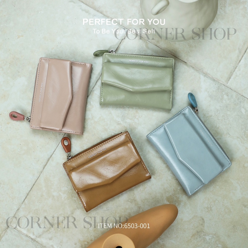 (6503-001)พร้อมส่งจากไทย| ครบ 99฿ ส่งฟรี ❤  กระเป๋าสตางค์ใบสั้น PERFECT FOR YOU สินค้าคุณภาพพรีเมี่ยม เหมาะสำหรับผู้หญิง - รูปที่ 3