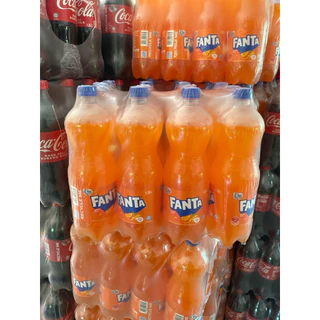 แฟนต้าส้ม fanta ขนาดใหญ่1.5L แพ็ค12ขวด มาเล