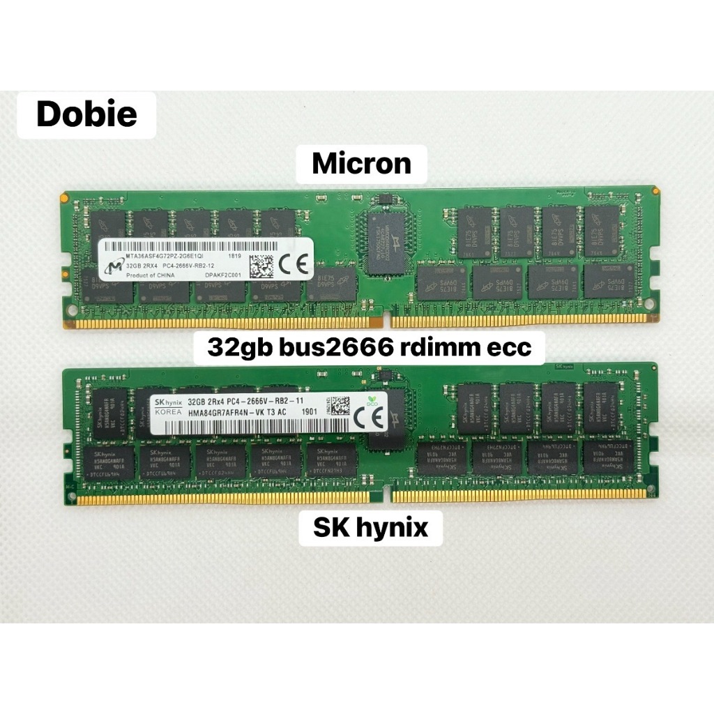 SK hynix/Micron/Samsung DDR4 PC4-2666v ECC RDIMM Registered 32 GB สำหรับ Server และ X99