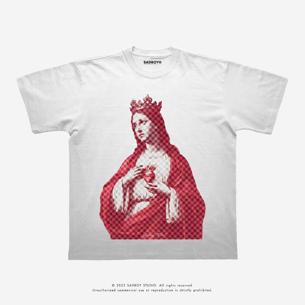 [ ส่งด่วน ] SADBOY® | Heart of Mary | 100% Organic Cotton