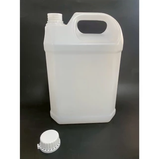 แกลลอน 4.5 ลิตร ทรงเหลี่ยม (สีขาวขุ่น) (กxยxส : 12.5 x 19 x 28 cm) (Food Grade)