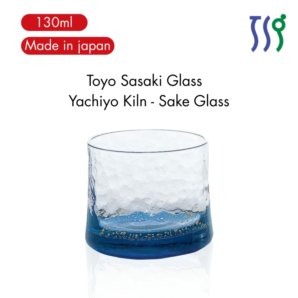 made in japan,Toyo Sasaki Glass  Yachiyo Kiln - Sake Glass for Chilled Sake, Cup 10790