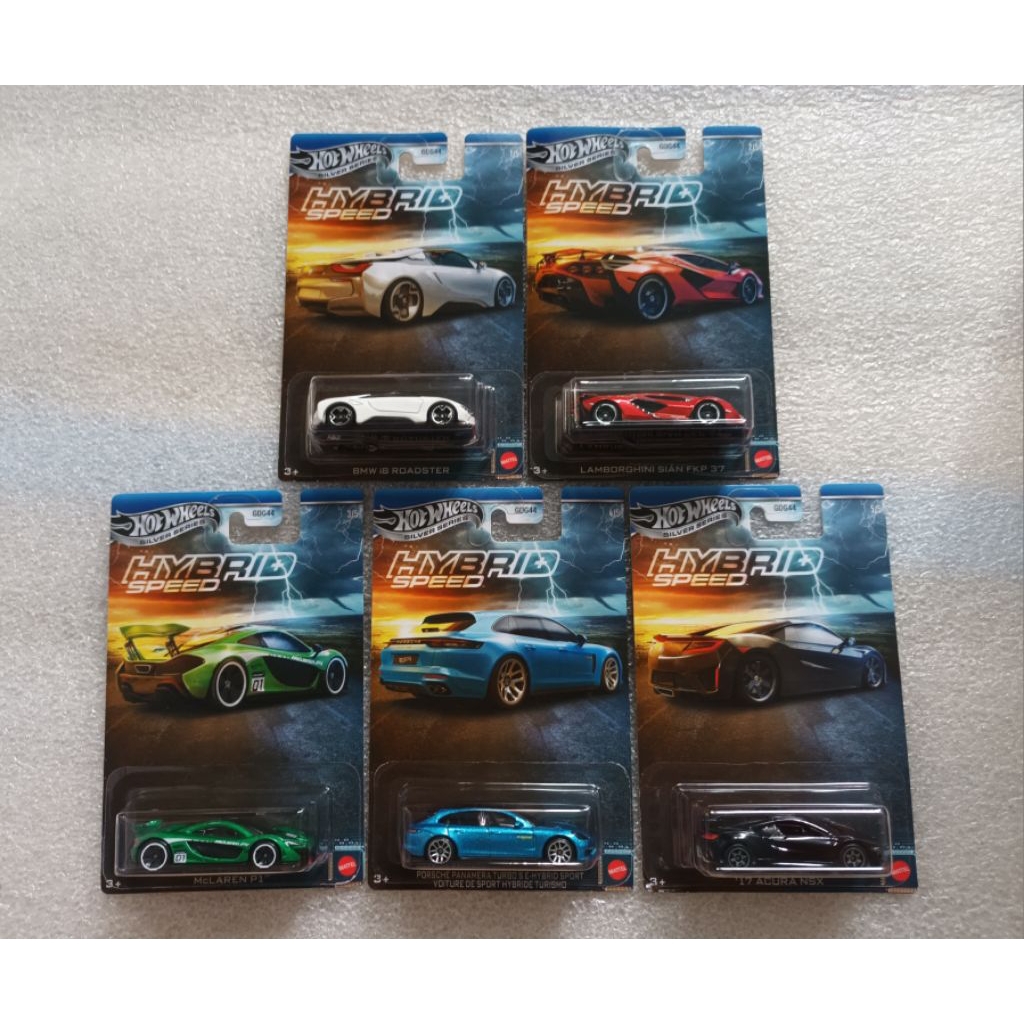 Hotwheels Hybrid speed bmw, lamborghini , mclaren, porsche, acura