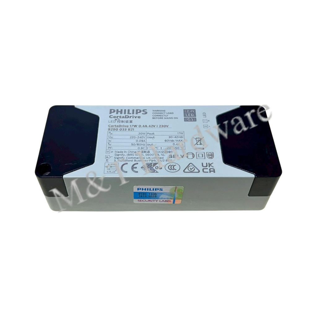 PHILIPS ฟิลิปส์ ไดร์เวอร์ LED DRIVER # CertaDrive 17W 0.4A 42V/230V G3