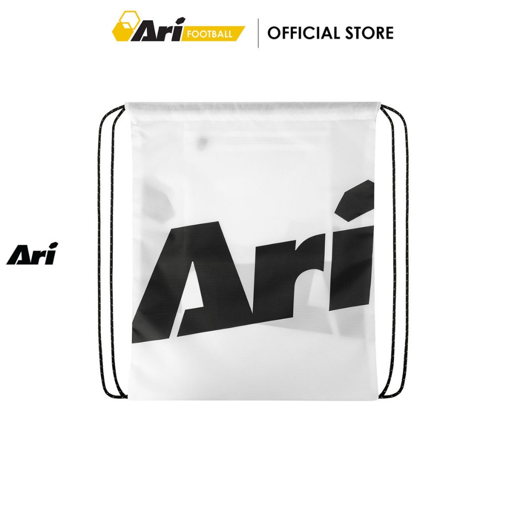 ARI ESSENTIAL GYMSACK - WHITE (AHW1510-02) กระเป๋ายิมแซค อาริ กราฟฟิค สีขาว