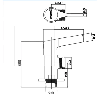 COTTO รุ่น CTSE1001(HM) วาล์วเปิด-ปิดน้ำ