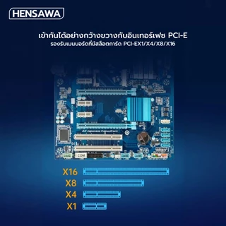 HENSAWA รุ่น PC119 การ์ดขยาย PCIE ถึง USB 3.0*4 ป้องกันไฟฟ้าลัดวงจร การ์ด USB PCI Express 5Gbps