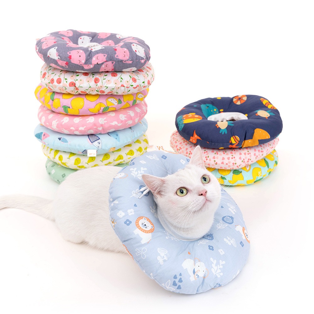 PEKO PET&CAT [คอลล่า014] ปลอกคอกันเลีย คอลล่าหมอนนุ่ม หลังผ่าตัดหรือมีแผล คอลล่าหมาแมว