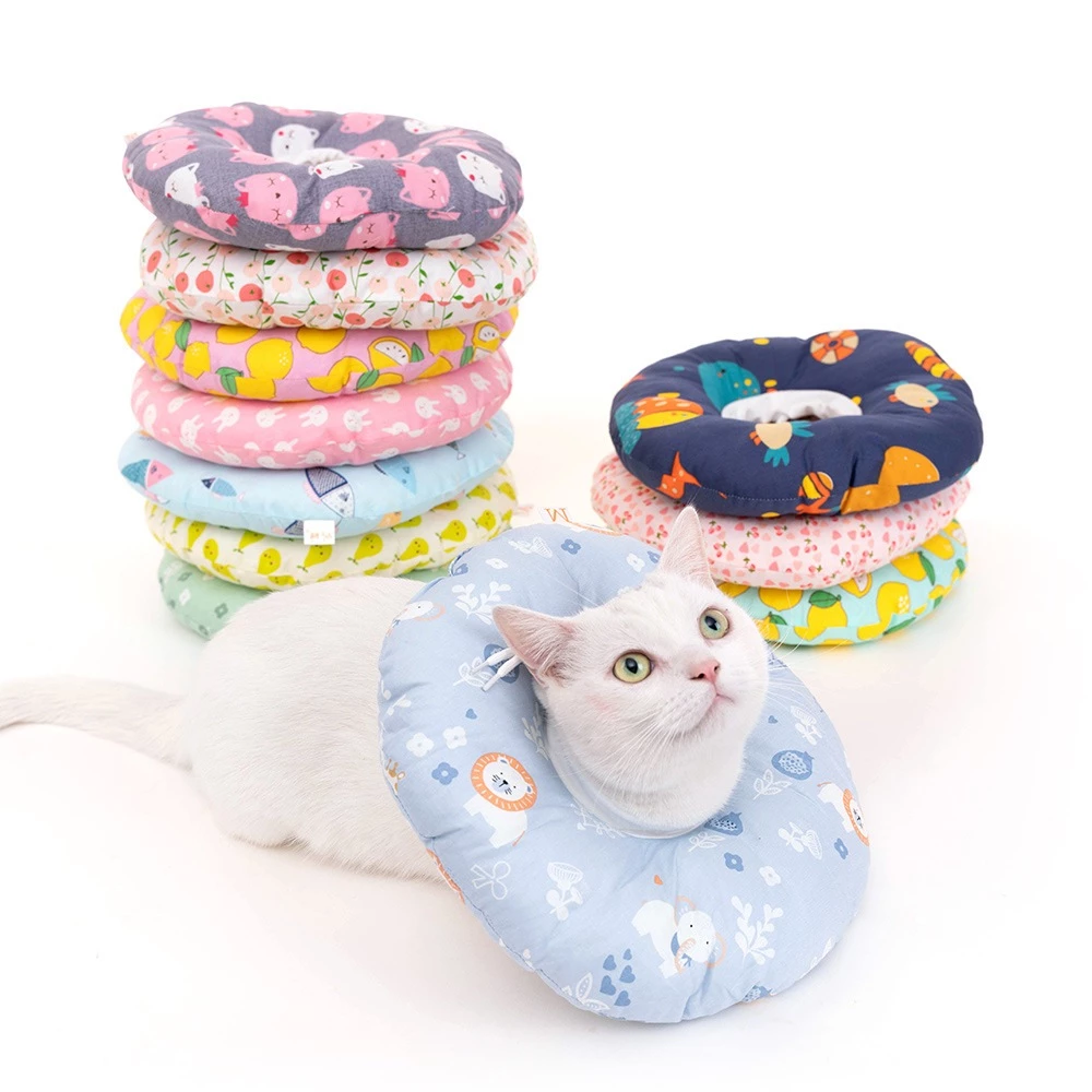 PEKO PET&CAT [คอลล่า014] ปลอกคอกันเลีย คอลล่าหมอนนุ่ม หลังผ่าตัดหรือมีแผล คอลล่าหมาแมว