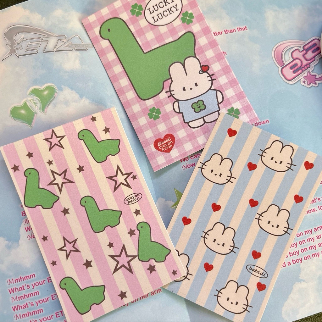 Card Sticker สติกเกอร์ติดบัตร รถไฟฟ้า ภาพวาดสีไม้ etc. days of light