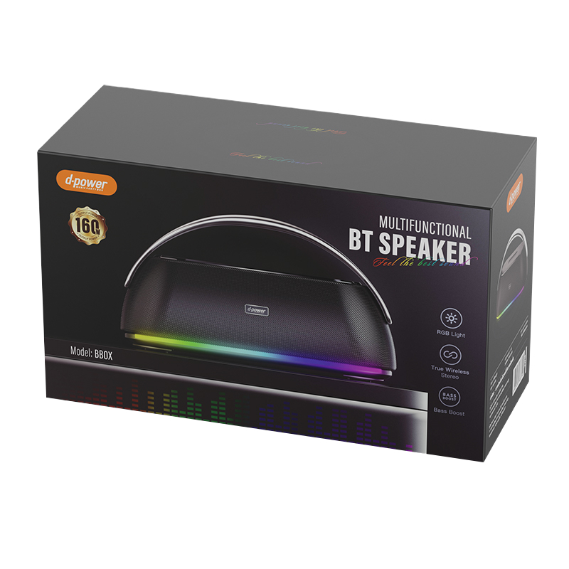 💥d-power รุ่นใหม่! BBox ลำโพงบลูทูธ 160W เบสแน่นสะใจ ดีไซน์เท่ สีดำพรีเมียม พกง่าย ใช้งานได้ทุกที่🎶