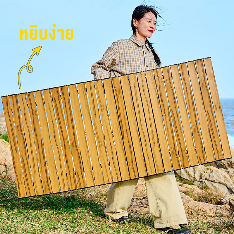 โต๊ะแคมป์ปิ้งพร้อมเก้าอี้ ชุดอุปกรณ์แคมป์ปิ้ง พับได้ รับน้ำหนัก 300kg ขนาด 90/120/150CM พร้อมส่ง - รูปที่ 4